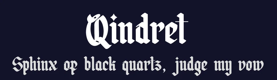 Qindret by Denustudios — Blackletter Font — thumbnail 2