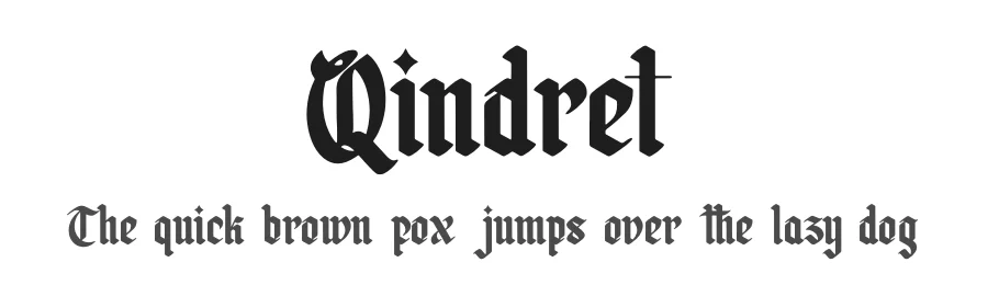 Qindret by Denustudios — Blackletter Font