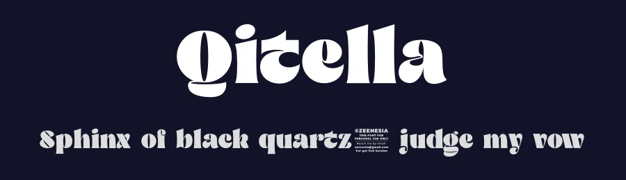 Qitella by Zeenesia Studio — Decorative Font — thumbnail 2