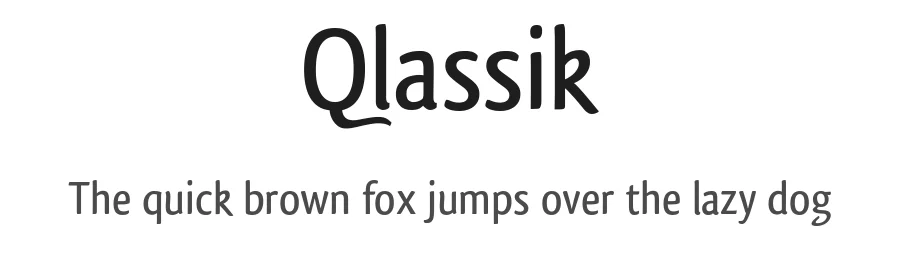 Qlassik by Dimitri Castrique — Sans Serif Font