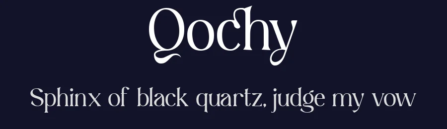 Qochy by Prioritype Co — Serif Font — thumbnail 2