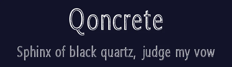 Qoncrete by KindredSpiritArtStudio — Decorative Font — thumbnail 2