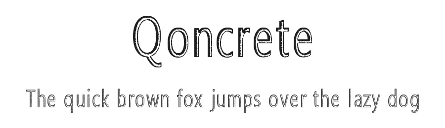 Qoncrete by KindredSpiritArtStudio — Decorative Font