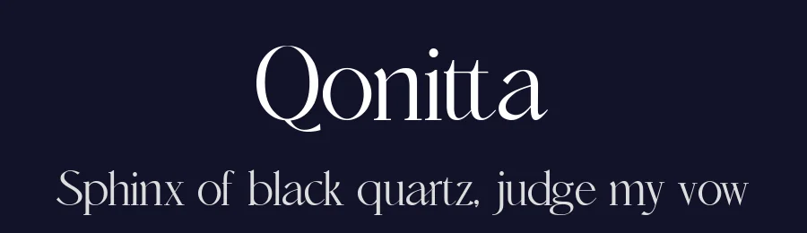 Qonitta by zamjump — Serif Font — thumbnail 2
