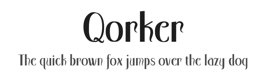 Qorker by KindredSpiritArtStudio β Decorative Font