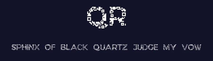 QR by Christopher Goggs — Dingbats Font — thumbnail 2