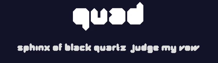 Quad by Fontfabric — Display Font — thumbnail 2