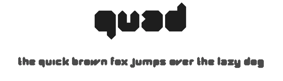 Quad by Fontfabric β Display Font