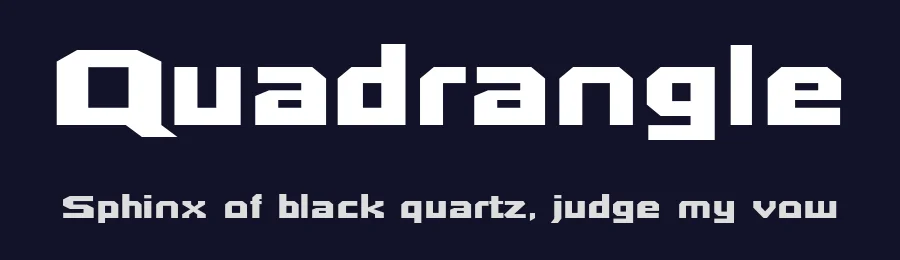Quadrangle by Typodermic Fonts — Display Font — thumbnail 2