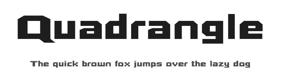 Quadrangle by Typodermic Fonts β Display Font