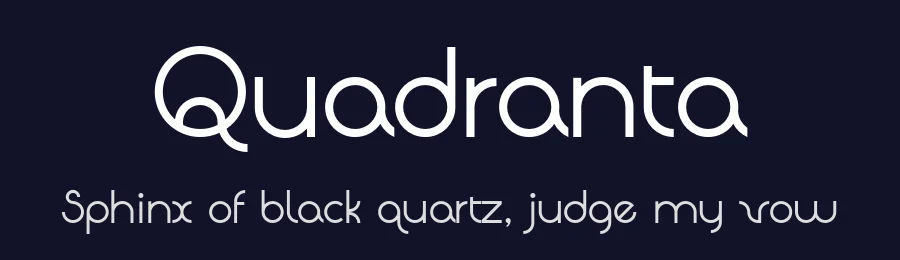 Quadranta by About Letters — Sans Serif Font — thumbnail 2
