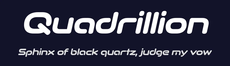 Quadrillion by Typodermic Fonts — Display Font — thumbnail 2