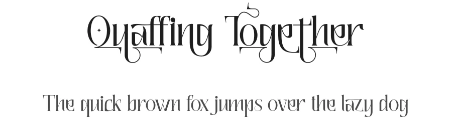 Quaffing Together by 177Studio — Serif Font