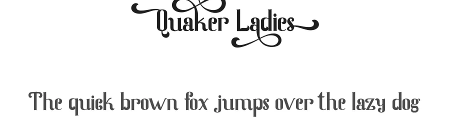 Quaker Ladies