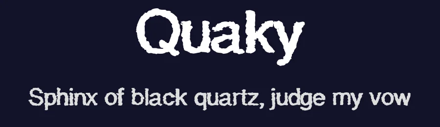 Quaky by Shara Weber — Decorative Font — thumbnail 2