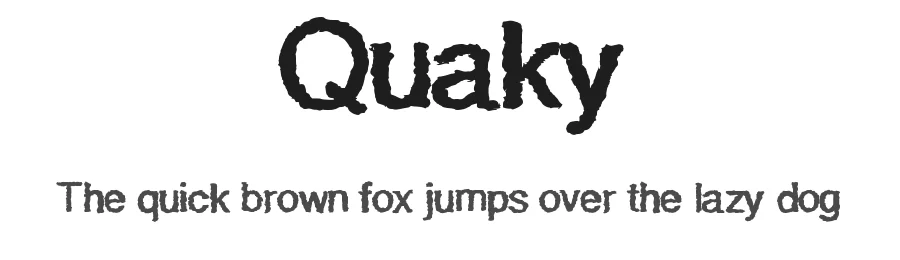 Quaky by Shara Weber β Decorative Font