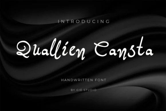 Quallien Cansta Font by Gie Studio — Script Handwritten Font