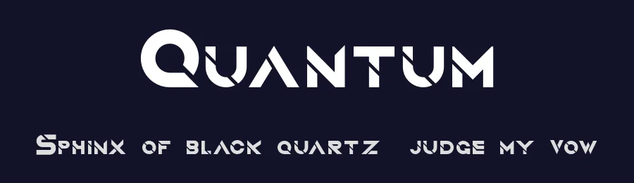 Quantum by Sesohq — Display Font — thumbnail 2