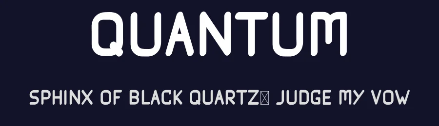 Quantum by Design Vector10 — Sans Serif Font — thumbnail 2