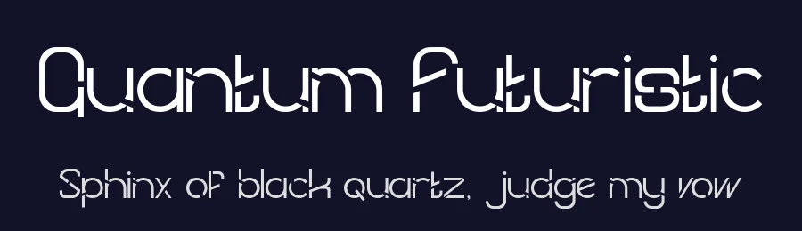 Quantum Futuristic by PutraCetol Studio — Display Font — thumbnail 2
