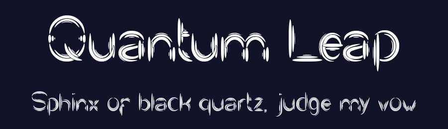 Quantum Leap by weknow — Decorative Font — thumbnail 2