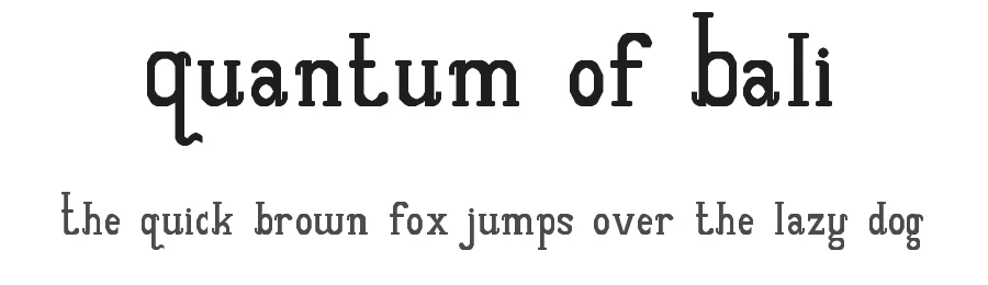 Quantum of Bali