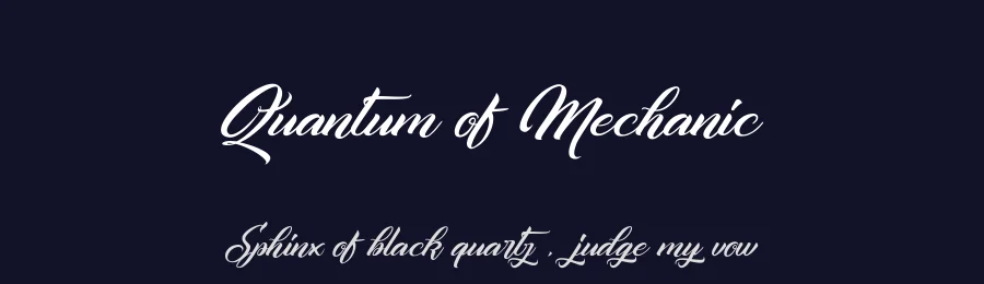 Quantum of Mechanic by Cat.B — Script Handwritten Font — thumbnail 2