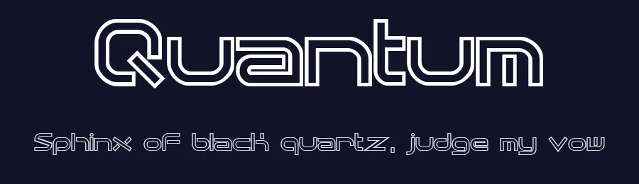 Quantum by Ænigma — Display Font — thumbnail 2