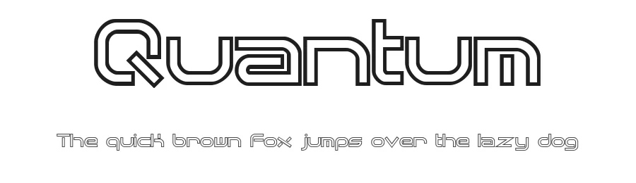 Quantum by Ænigma — Display Font