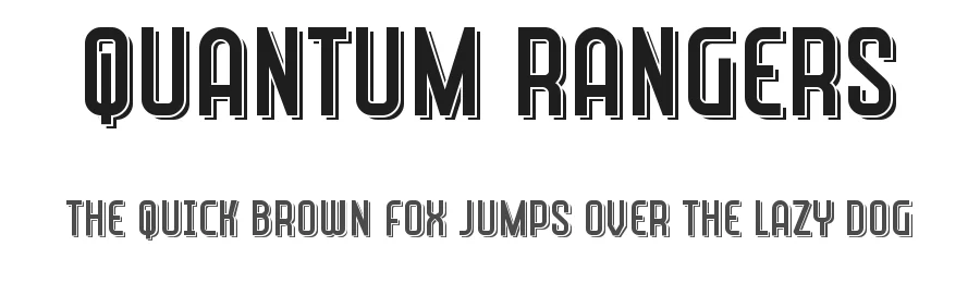Quantum Rangers by Trequartista Studio — Sans Serif Font