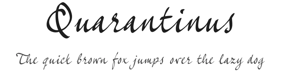 Quarantinus by JOEBOB graphics — Script Handwritten Font