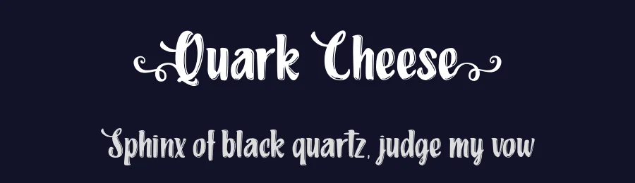 Quark Cheese by Typhoon Type - Suthi Srisopha — Decorative Font — thumbnail 2