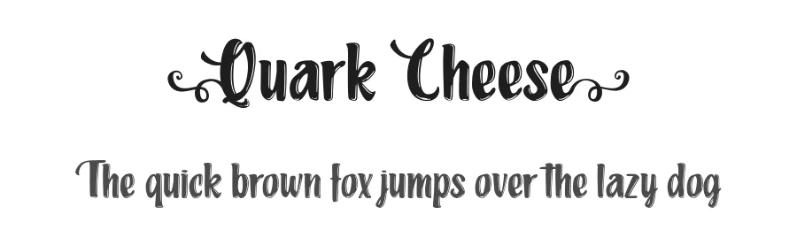 Quark Cheese by Typhoon Type - Suthi Srisopha — Decorative Font