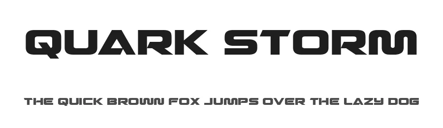 Quark Storm by Iconian Fonts — Display Font