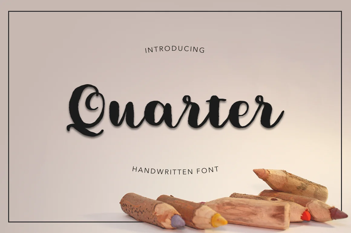Quarter Font by Pasha Larin β Script Handwritten Font