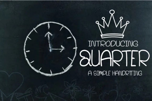Quarter Font by Mahesa Design by Mahesa Design — Script Handwritten Font