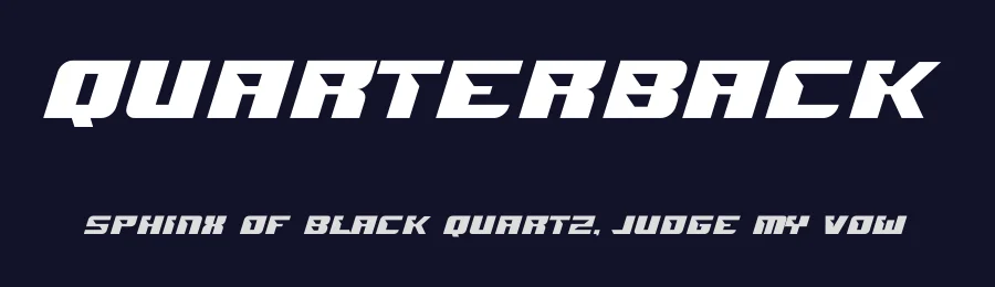 Quarterback by MaknaStudio — Display Font — thumbnail 2
