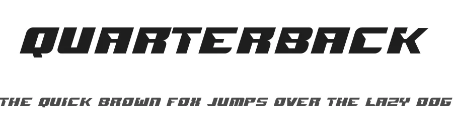 Quarterback by MaknaStudio — Display Font