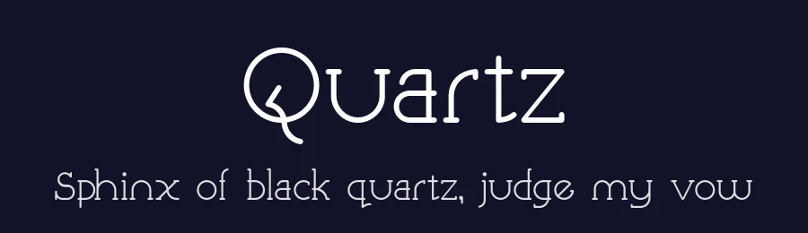 Quartz by Max Tillotson — Sans Serif Font — thumbnail 2