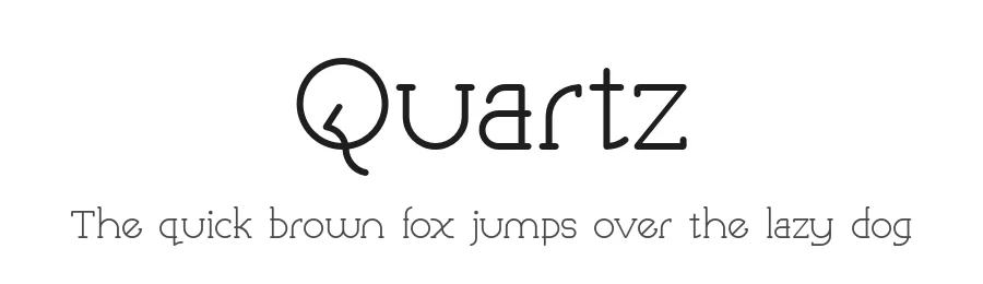 Quartz by Max Tillotson — Sans Serif Font