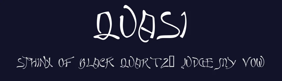 Quasi by Harold's Fonts — Decorative Font — thumbnail 2