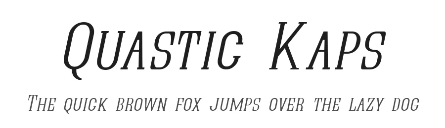 Quastic Kaps by GemFonts / Typotheticals — Sans Serif Font