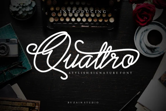 Quattro Font by zainstudio β Script Handwritten Font