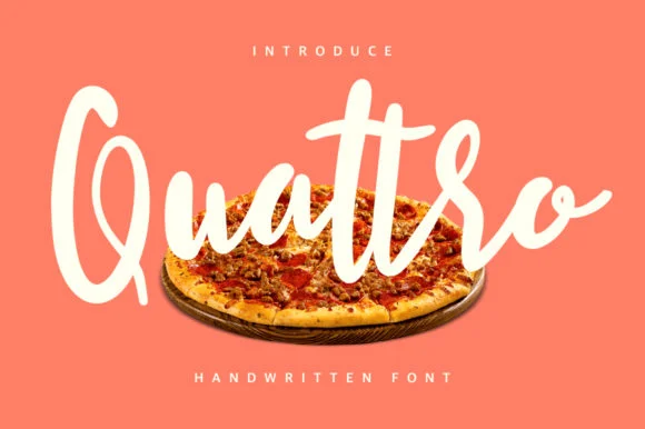 Quattro Font by Maulana Creative by Maulana Creative — Script Handwritten Font