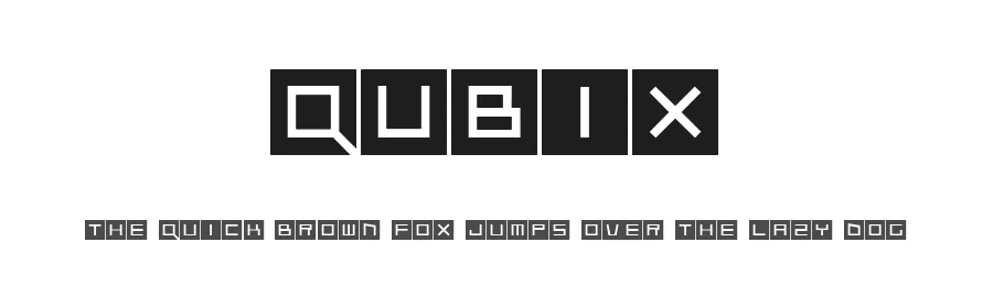 Qubix by FR Design — Display Font