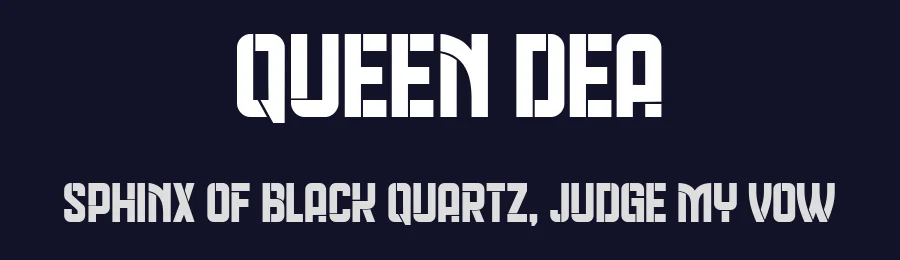 Queen Dea by Vladimir Nikolic — Decorative Font — thumbnail 2