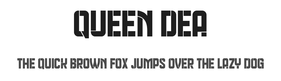 Queen Dea by Vladimir Nikolic — Decorative Font