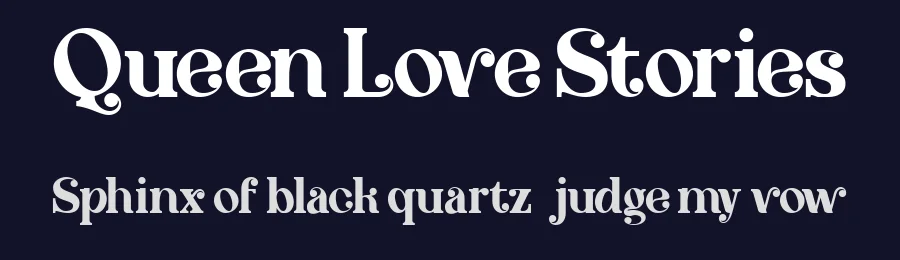 Queen Love Stories by greataris — Decorative Font — thumbnail 2