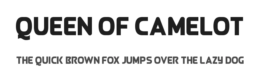 Queen of Camelot by Sharkshock β Sans Serif Font