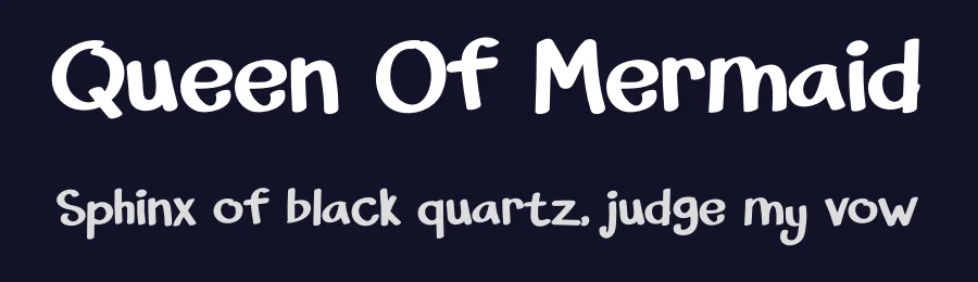 Queen Of Mermaid by Green Sea Studio — Decorative Font — thumbnail 2